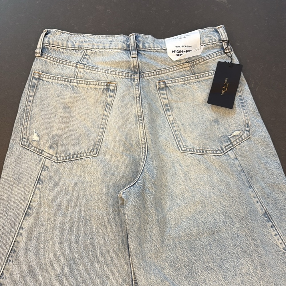 NWT Rag & Bone Sofie Splice High-Rise Jeans - Picture 8 of 10
